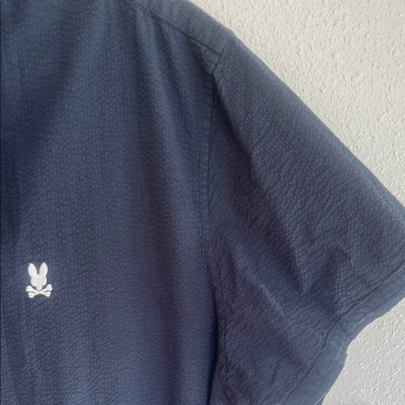 Psycho Bunny Men's Navy Button-Down Shirt XXXL - Picture 5 of 6